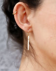 Gold Bar Earrings