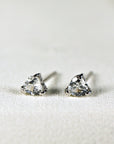 14k White Gold White Sapphire Earrings 14k Gold