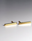 14k Solid Gold Bar Stud Earring