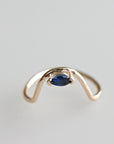 Marquise Sapphire Engagement Ring - Melt'm Jewelry