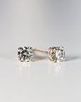 Grey Diamond Earrings 14k Gold