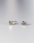 Grey Diamond Earrings 14k Gold