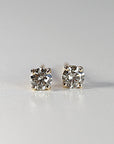 Grey Diamond Earrings 14k Gold