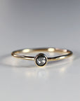 14k Gold Salt and Pepper Diamond Ring