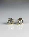 Salt and Pepper Diamond Stud Earrings 3mm • 14k Gold Prong Setting - Melt'm Jewelry