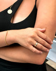 Silver, Gold and Rose Gold Set of 3 Ring with Diamond - Melt'm Jewelry