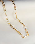 Gold Filled Paperclip Link Chain Necklace