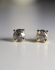 4mm Salt and Pepper Diamond Stud Earrings