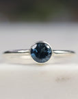 London Blue Topaz Ring, December Birthstone Jewelry