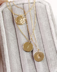 Personalized Initial Coin Necklace