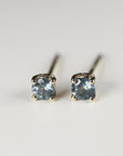 Blue Montana Sapphire Earrings 14k Gold - Melt'm Jewelry