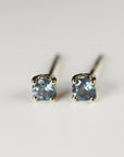 Blue Montana Sapphire Earrings in 14k Gold - Melt'm Jewelry