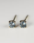 Blue Montana Sapphire Earrings in 14k Gold - Melt'm Jewelry