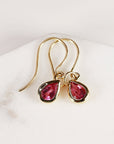 18k Gold Pink Tourmaline Earrings - Melt'm Jewelry