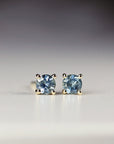 Blue Montana Sapphire Earrings 14k Gold