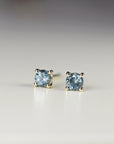 Blue Montana Sapphire Earrings in 14k Gold - Melt'm Jewelry