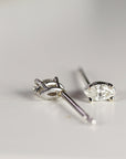 Marquise Diamond Stud Earrings, 0.14 ct VS Diamond Earrings 14k Gold - Melt'm Jewelry