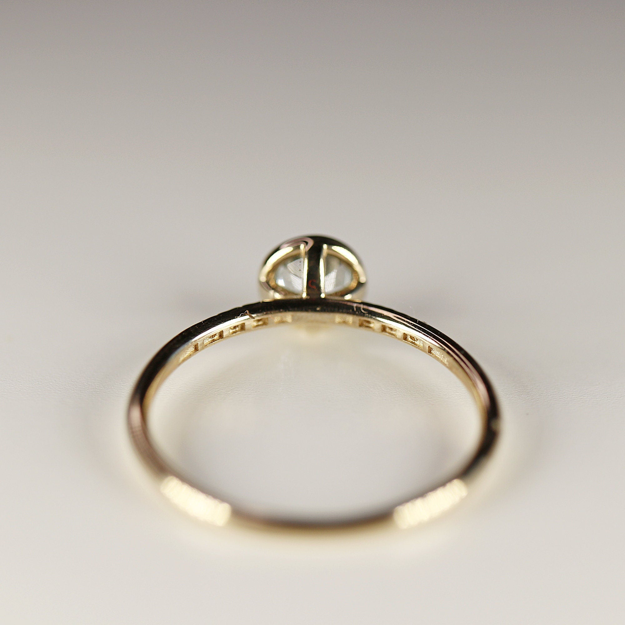 Aquamarine Engagement Ring in 14k Gold - Melt'm Jewelry