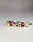 Pink and Green Tourmaline Ring - Melt'm Jewelry
