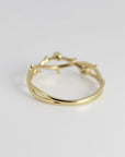 Diamond Twig Wedding Ring 14k Solid