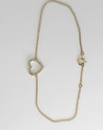 Diamond Heart Bracelet in 14k Gold - Melt'm Jewelry