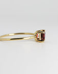 14k Gold East West Garnet Ring - Melt'm Jewelry