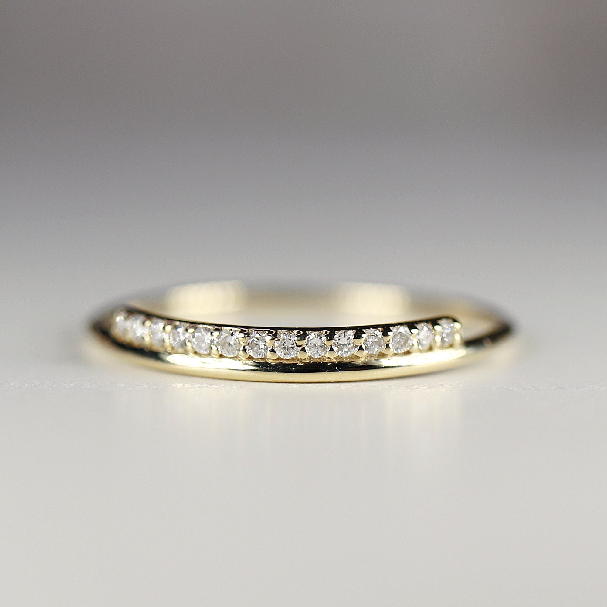 Diamond Wedding Band 14k Gold - Melt'm Jewelry