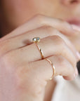 Aquamarine Engagement Ring in 14k Gold - Melt'm Jewelry