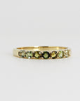 Ombre Ring Band in 14k Solid Gold - Melt'm Jewelry