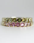 Ombre Ring Band in 14k Solid Gold - Melt'm Jewelry