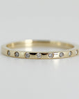 Flush Set Diamond Wedding Band - Melt'm Jewelry