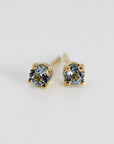 Aquamarine Stud Earrings 14k Gold