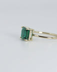 Asscher Cut Emerald Ring in 14k Gold - Melt'm Jewelry