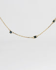 Diamond By the Yard Necklace, 10k Blue Diamond Station Necklace