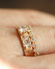 Diamond Eternity Ring in 14k White Gold, Rose Gold or Yellow Gold - Melt'm Jewelry