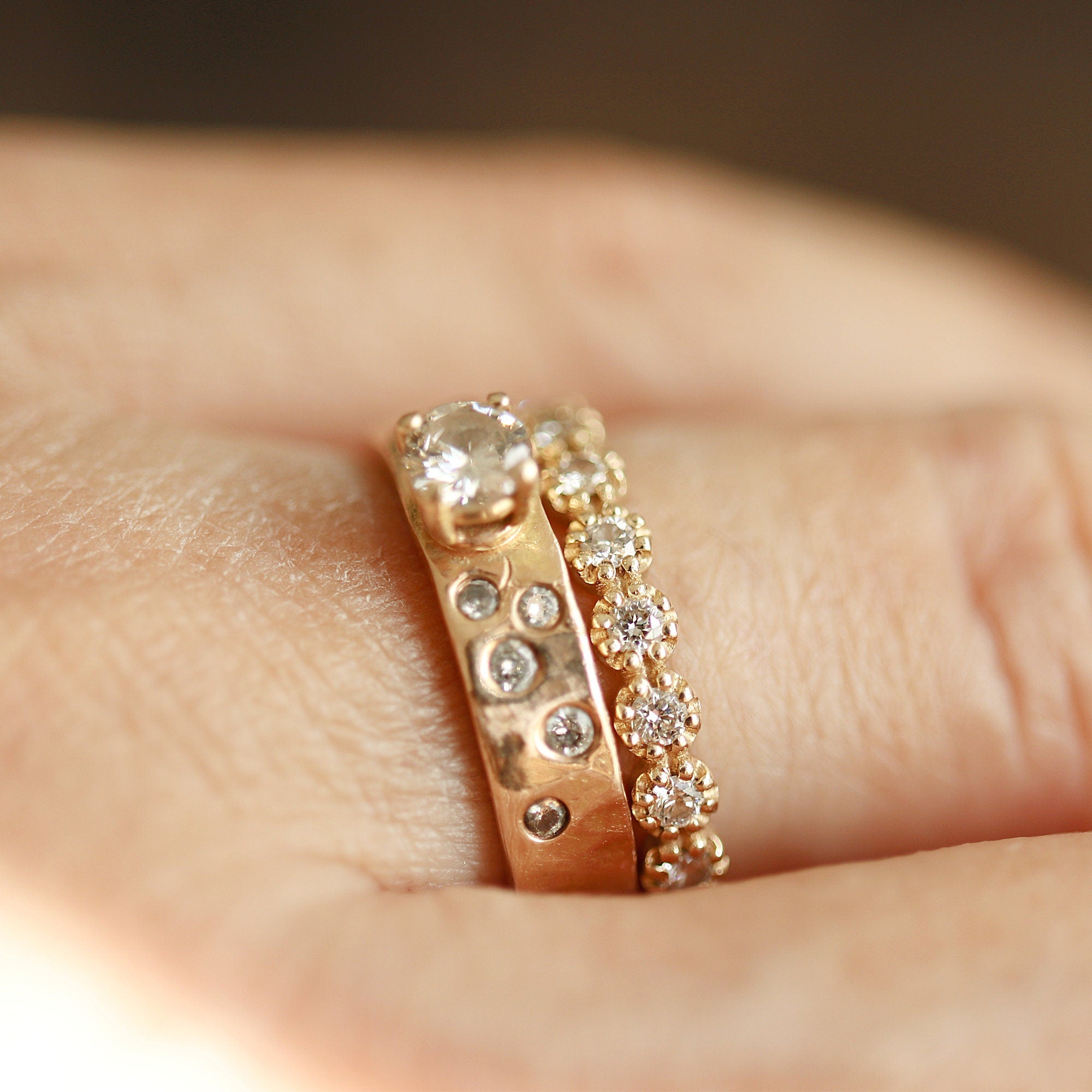 Diamond Eternity Ring in 14k White Gold, Rose Gold or Yellow Gold - Melt'm Jewelry