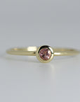 Green Tourmaline Ring 14k Solid Gold