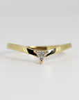 Chevron Diamond Wedding Band - Melt'm Jewelry