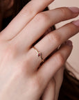 Green Tourmaline Ring 14k Solid Gold - Melt'm Jewelry