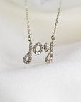 14k Solid Gold Diamond Joy Necklace