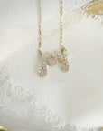 14k Solid Gold Diamond Joy Necklace