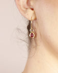 18k Gold Pink Tourmaline Earrings - Melt'm Jewelry