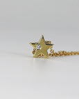 Diamond Star Necklace, Sliding Star Necklace