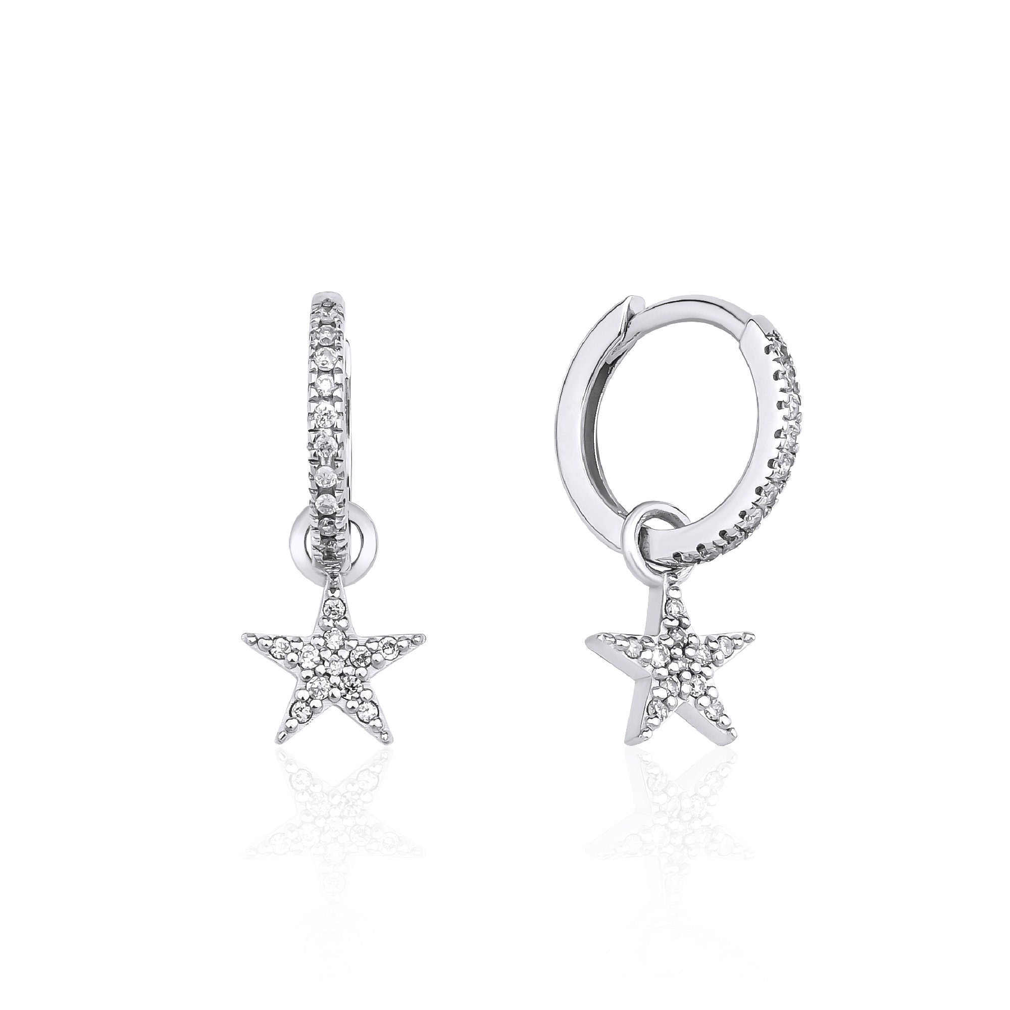 14k Gold Charm, Gold Earring Charm, Gold Huggie Charm, Add On Hoop Charm - Melt'm Jewelry