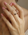 Four Stones Cluster Ring, Sapphire Cluster Ring, Multi Gemstone Ring - Melt'm Jewelry