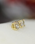 0.20 Ct Grey Diamond Earrings 14k Gold