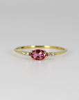 Pink Tourmaline Birthstone Ring in 14k Gold - Melt'm Jewelry