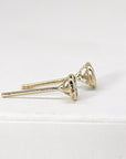 Diamond Stud Earrings 14k Gold (SINGLE or PAIR) - Melt'm Jewelry