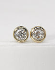 Diamond Stud Earrings 14k Gold (SINGLE or PAIR) - Melt'm Jewelry