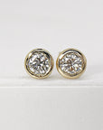 Diamond Stud Earrings 14k Gold